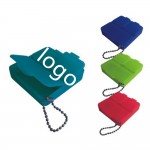 Square Pill Box With Key Chain Logo Branded