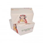 Custom Printed Leak Resistant Food Box, Oil-proof Paper Take Out Containers