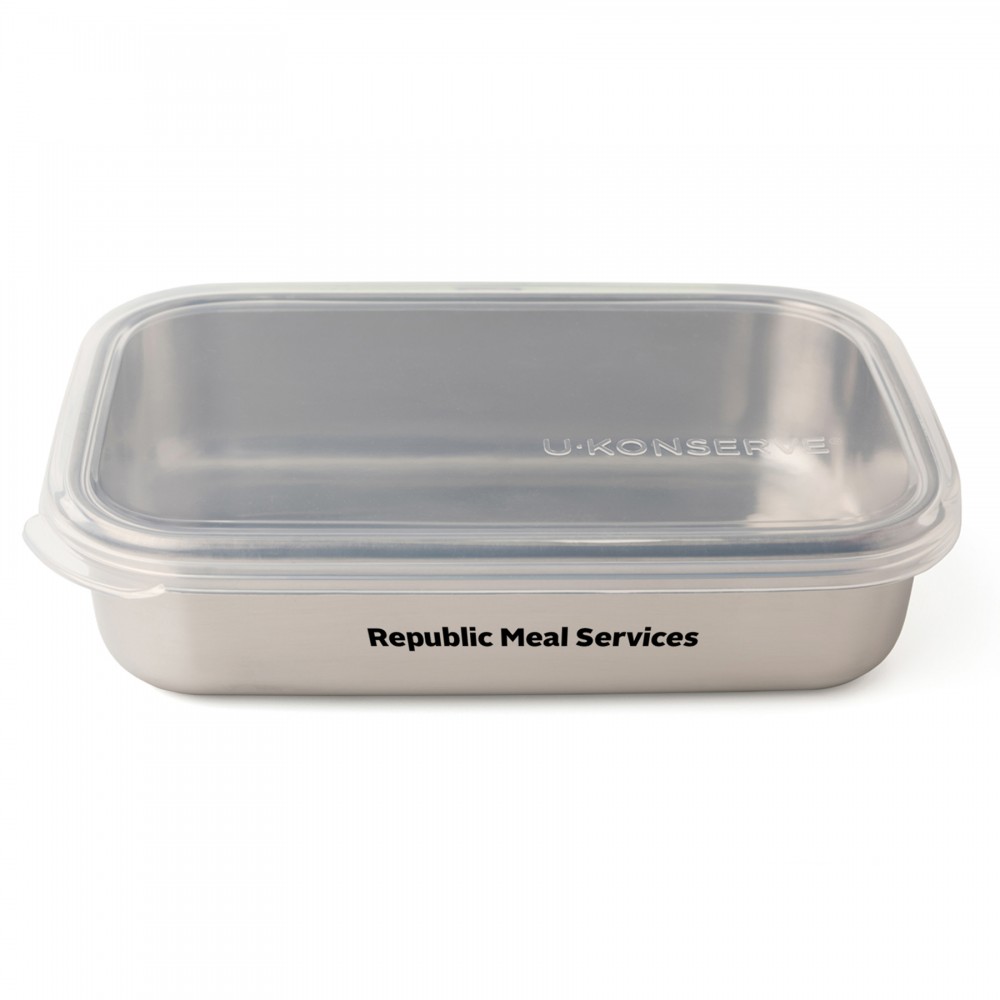 Custom Printed U-Konserve Rectangle Storage Container (25 oz) Custom Printed U-Konserve Rectangle Storage Container (25 oz)