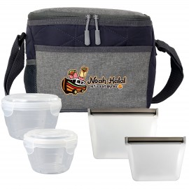 Custom Imprinted Nested Quilted Sandwich Lunch Set  Custom Imprinted Nested Quilted Sandwich Lunch Set