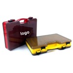 Custom Imprinted Double Sided Fishing Tackle Box with Removable Dividers