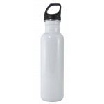 26 oz. White Stainless Steel Excursion Bottle Logo Branded