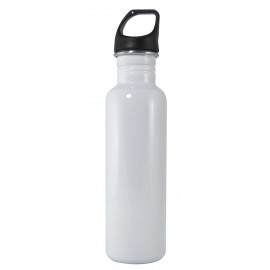 26 oz. White Stainless Steel Excursion Bottle Logo Branded  26 oz. White Stainless Steel Excursion Bottle Logo Branded