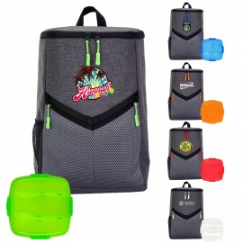 Custom Printed Victory Clip Top Backpack Cooler Set