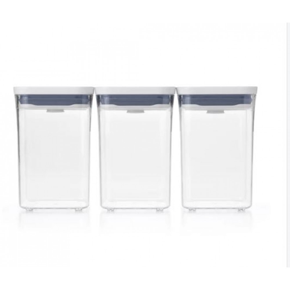 OXO Good Grips 3pc Square Short POP Container Set Custom Printed