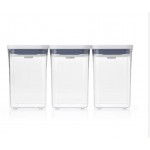 OXO Good Grips 3pc Square Short POP Container Set Custom Printed