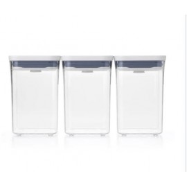 OXO Good Grips 3pc Square Short POP Container Set Custom Printed