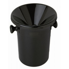 Custom Printed Black Acrylic Wine Tasting Receptacle Spittoon  Custom Printed Black Acrylic Wine Tasting Receptacle Spittoon