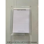Custom Transparent Acrylic Paper Tray 6.30" L x 4.33" W x 1.97" H 0.12" Thickness Logo Branded