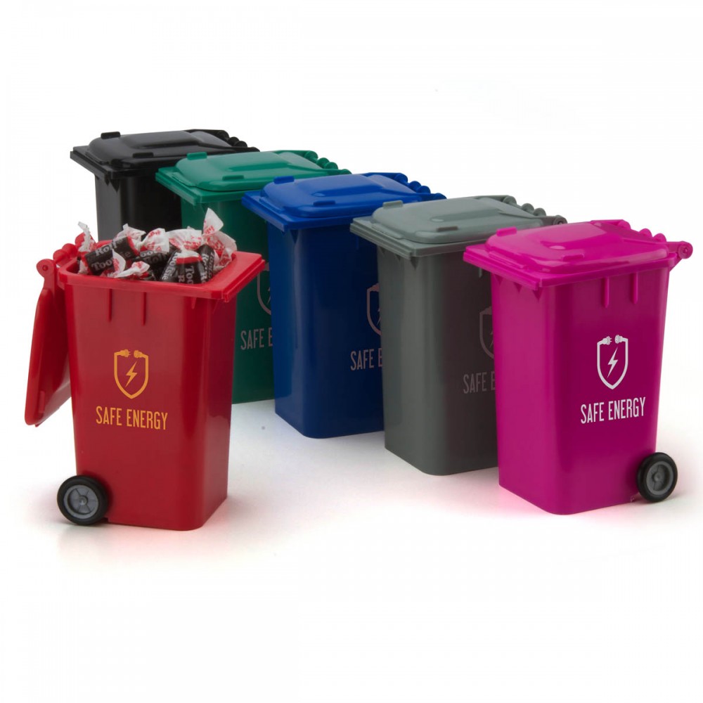 Garbage Can Candy Container Logo Branded Garbage Can Candy Container Logo Branded