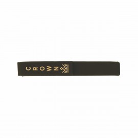 Custom Printed Black/Gold Leatherette Single Pen Case
