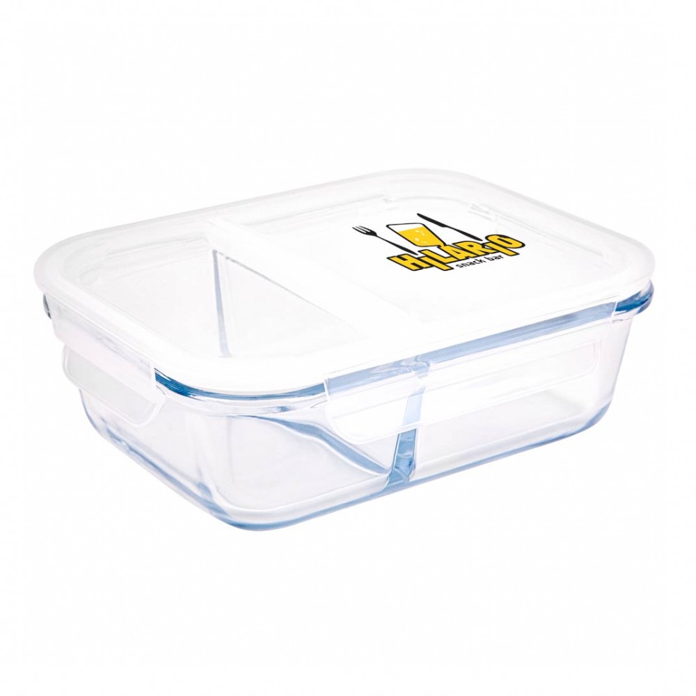 Custom Imprinted The Chelsea Glass Meal Prep Container 35oz. Heat Resistant Glass (Direct Import - 10-20 Weeks)