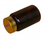 Translucent Brown Color Medicine Containers Custom Imprinted