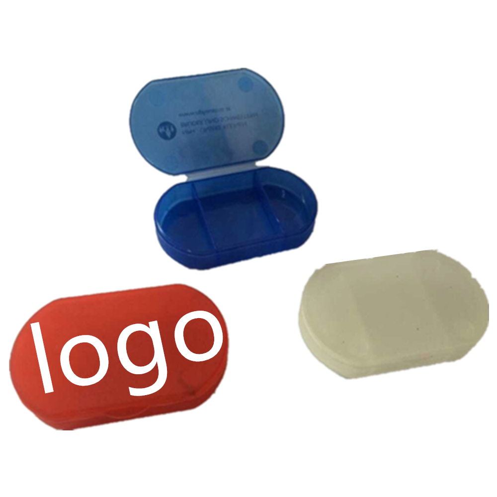 Custom Printed Oval Shape Pill Box Pill Holder