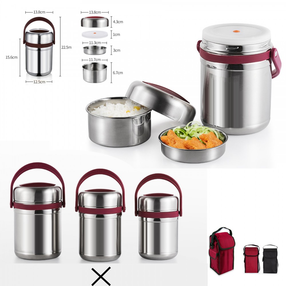 Two Layer Vacuum Food Container Custom Printed Two Layer Vacuum Food Container Custom Printed