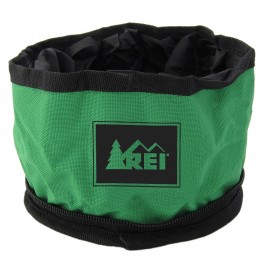 Portable Zippered Pet Food / Water Travel Bowl - (1-Color Imprint) - Short Run Logo Branded