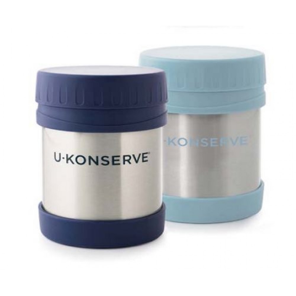 12 Oz. U-Konserve Seafoam Blue Insulated Food Jar Logo Branded