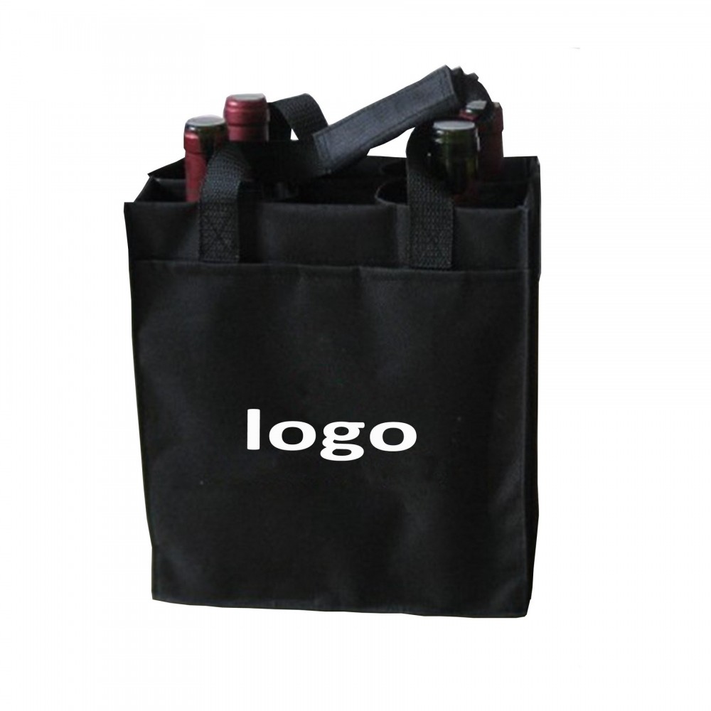 Oxford Fabric Wine Tote Bag/Wine Bottle Carrier Custom Imprinted Oxford Fabric Wine Tote Bag/Wine Bottle Carrier Custom Imprinted