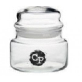 15 oz. Glass Apothecary Jar with Lid Logo Branded