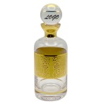 Logo Branded Glass Bottle With Real Gold Pattern