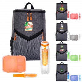 Victory Lunch & Drink To Go Backpack Set Logo Branded