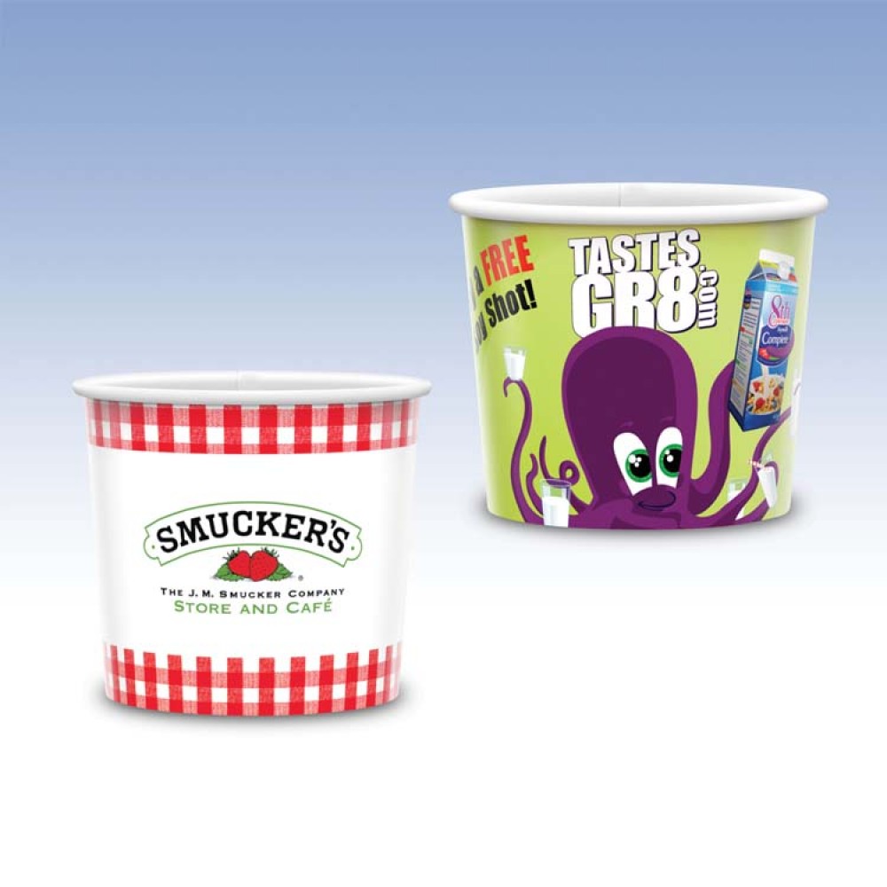 16 oz-Reusable White Plastic Containers Custom Printed 16 oz-Reusable White Plastic Containers Custom Printed