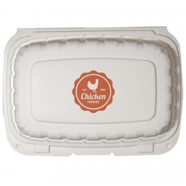 6"x9" Eco-Friendly Takeout Container Custom Printed  6"x9" Eco-Friendly Takeout Container Custom Printed