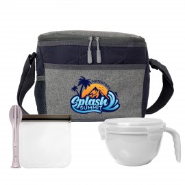 Logo Branded Quilted Noodle & Sandwich Cutlery Lunch Set  Logo Branded Quilted Noodle & Sandwich Cutlery Lunch Set