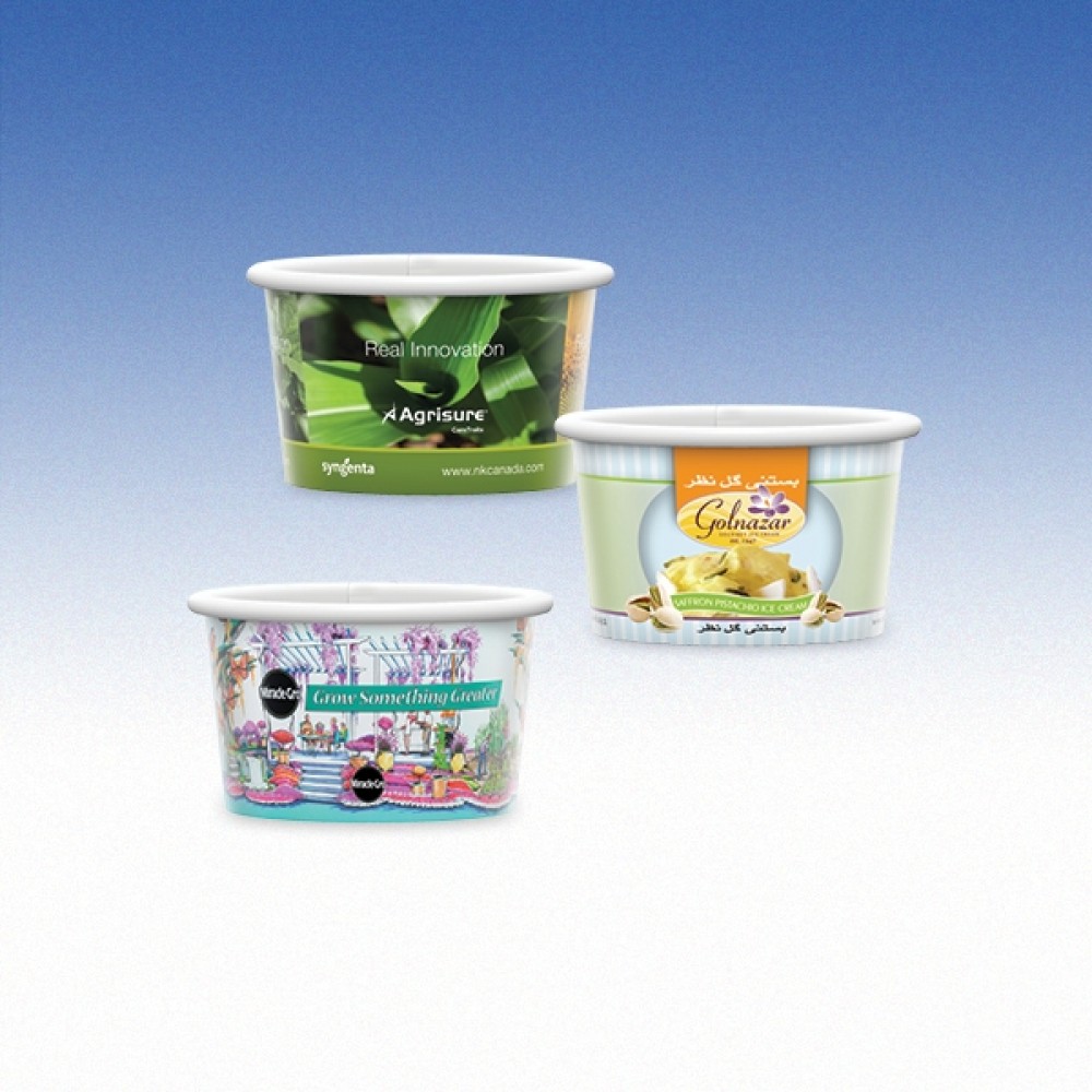 3 oz-Reusable White Plastic Containers Custom Imprinted 3 oz-Reusable White Plastic Containers Custom Imprinted