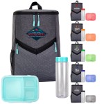 Victory Cooler Backpack Lunch & Drink Set Custom Printed