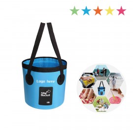 Multi-functional 12L Travel Foldable Water Bucket Custom Imprinted