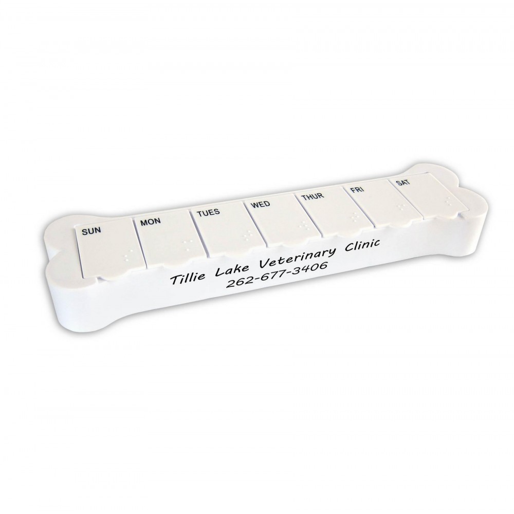 3/23/20--PRODUCT UNAVAILABLE: Dog Bone Pill Box Custom Printed 3/23/20--PRODUCT UNAVAILABLE: Dog Bone Pill Box Custom Printed