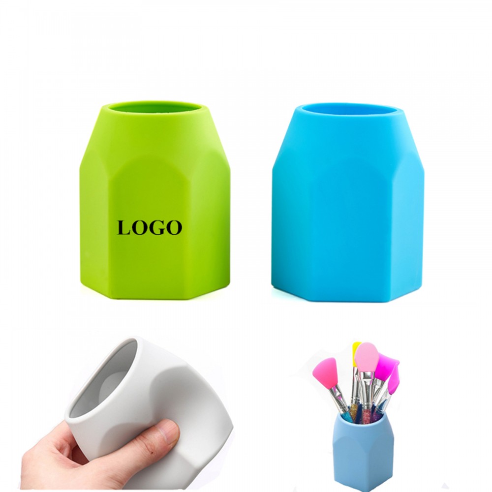 Custom Printed Silicone Pen Container Custom Printed Silicone Pen Container