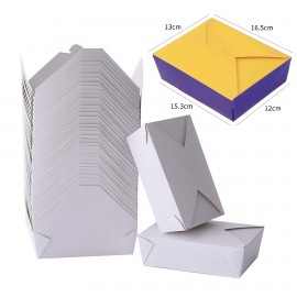 Take Out disposable Food Paper Boxes Containers Custom Printed