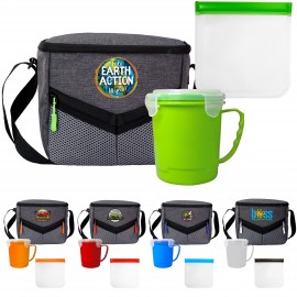 Victory Soup & Sandwich Lunch Cooler Set Custom Imprinted