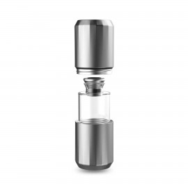 Logo Branded Aged & Ore Double Insulated Travel Decanter, Silver  Logo Branded Aged & Ore Double Insulated Travel Decanter, Silver