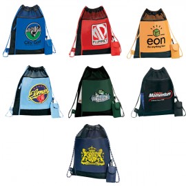 Sportive Drawstring Duffle Bag Custom Printed