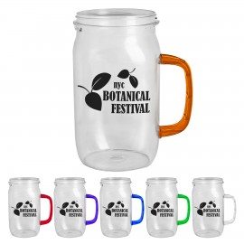 Mason Jar With Handle Custom Printed