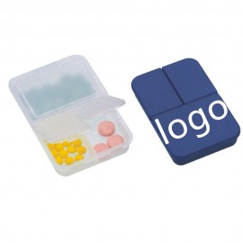 Rectangle Pill Box Pill Holder Logo Branded