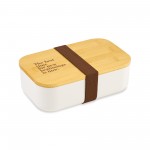 Satsuma Bento Lunch Box - White Custom Imprinted