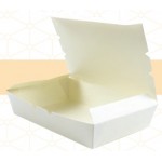 Custom Imprinted Large White Paper To-Go Box