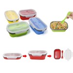 27oz. Collapsible Silicone Food Storage Container Custom Imprinted