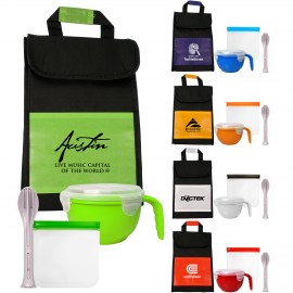 Insulated Noodle & Sandwich Cutlery Set Custom Printed  Insulated Noodle & Sandwich Cutlery Set Custom Printed