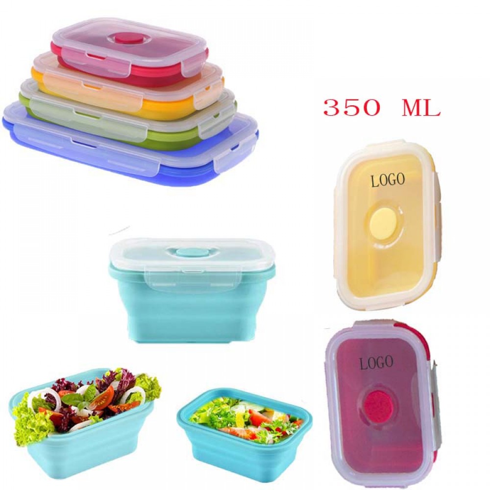 350 Ml Foldable Lunch Container Logo Branded