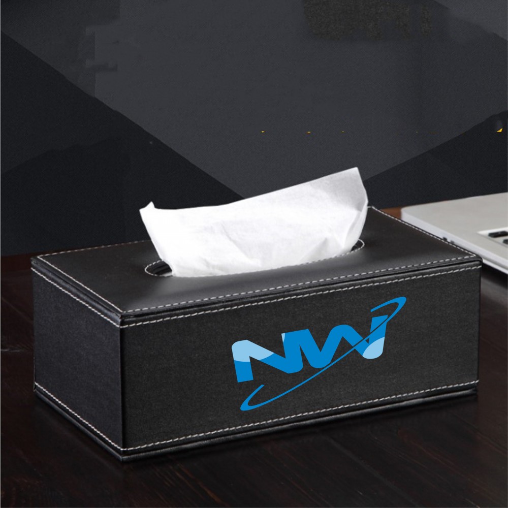 Logo Branded PU Tissue Paper Box