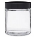 4 oz Clear Glass Straight Sided Jars Custom Printed