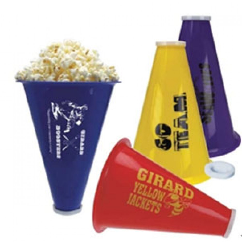 Custom Printed Megaphone & Popcorn Holder Custom Printed Megaphone & Popcorn Holder