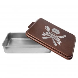 Custom Imprinted 9" x 13" - Aluminum Cake pan with Lid