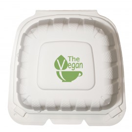 Custom Printed 6"x6" Eco-Friendly Takeout Container