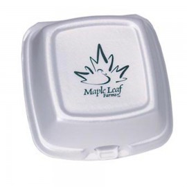Custom Printed 6"x6" Foam Takeout Container